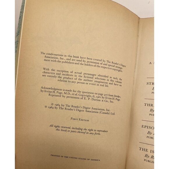 Readers Digest Condensed Books 1st Ed 1964 Hardcover - Near Mint - Picture 6 of 10